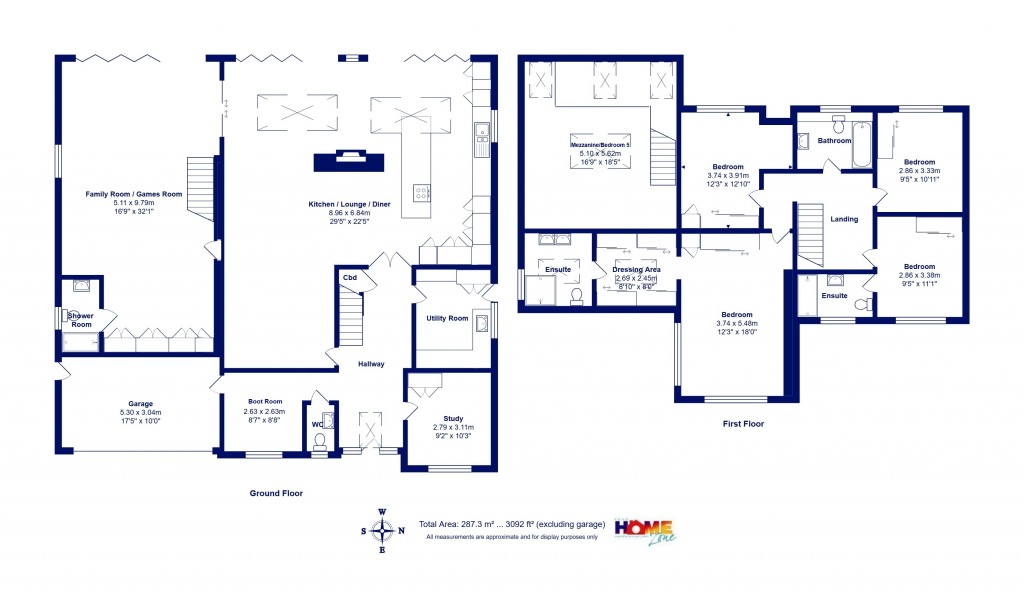 Floorplans For Friars Cliff, Christchurch, Dorset