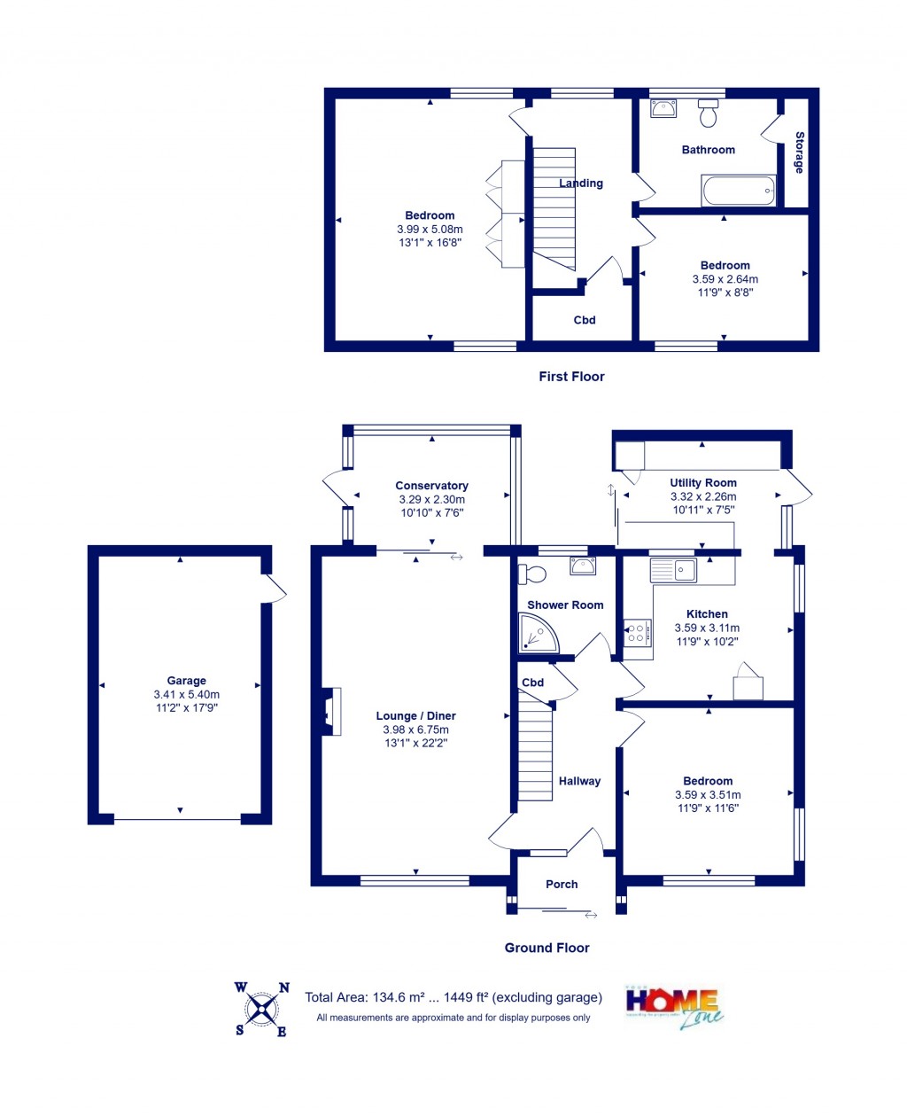 Floorplans For Highcliffe On Sea, Christchurch, Dorset