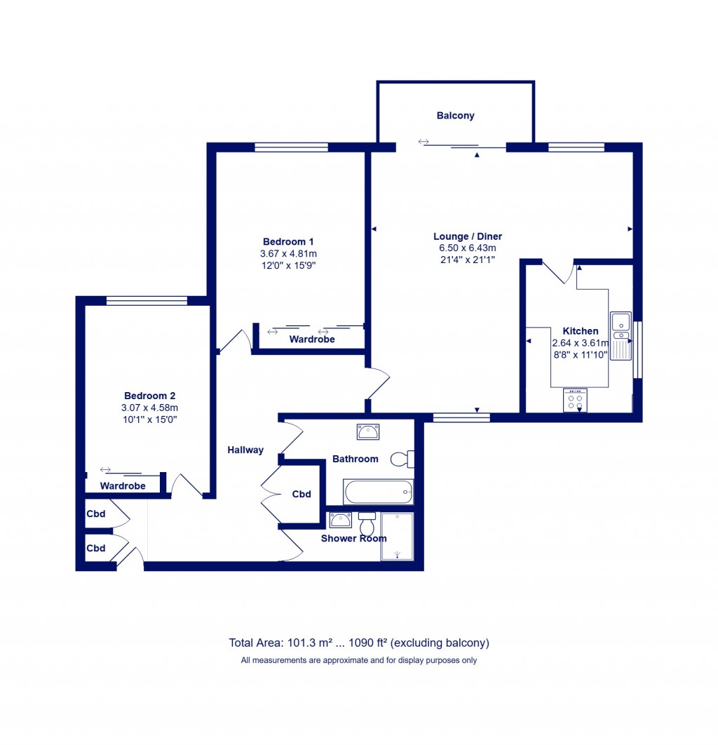 Floorplans For Highcliffe On Sea, Christchurch, Dorset