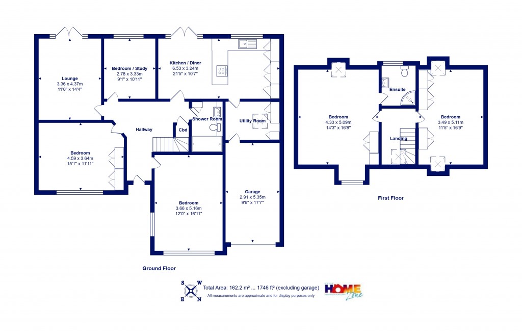 Floorplans For Highcliffe On Sea, Christchurch, Dorset