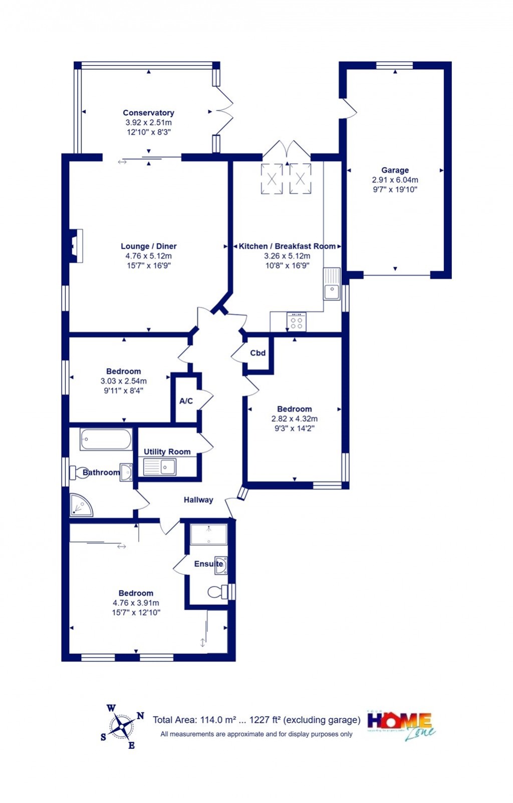 Floorplans For Highcliffe On Sea, Christchurch, Dorset