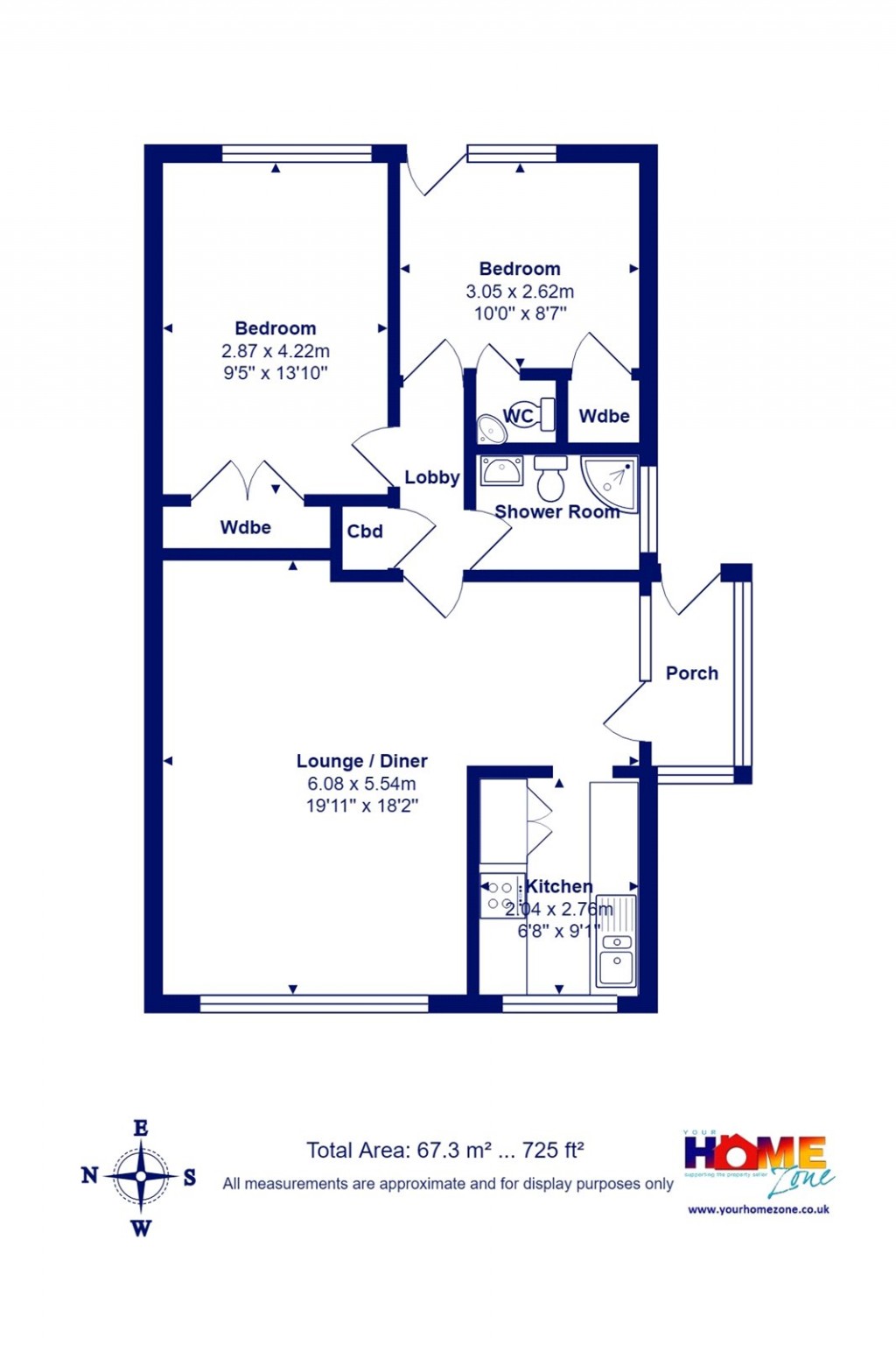 Floorplans For Highcliffe On Sea, Christchurch, Dorset