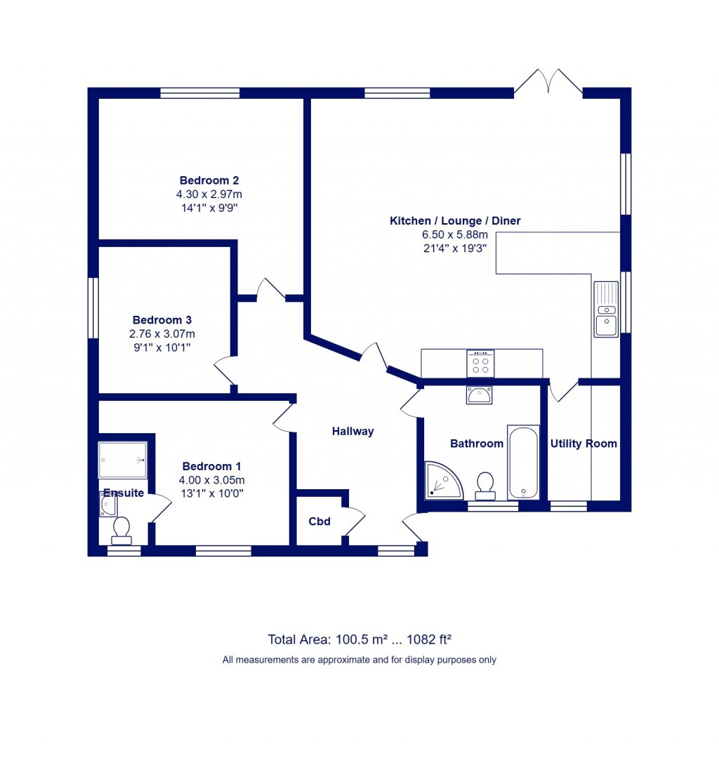 Floorplans For Highcliffe On Sea, Christchurch, Dorset