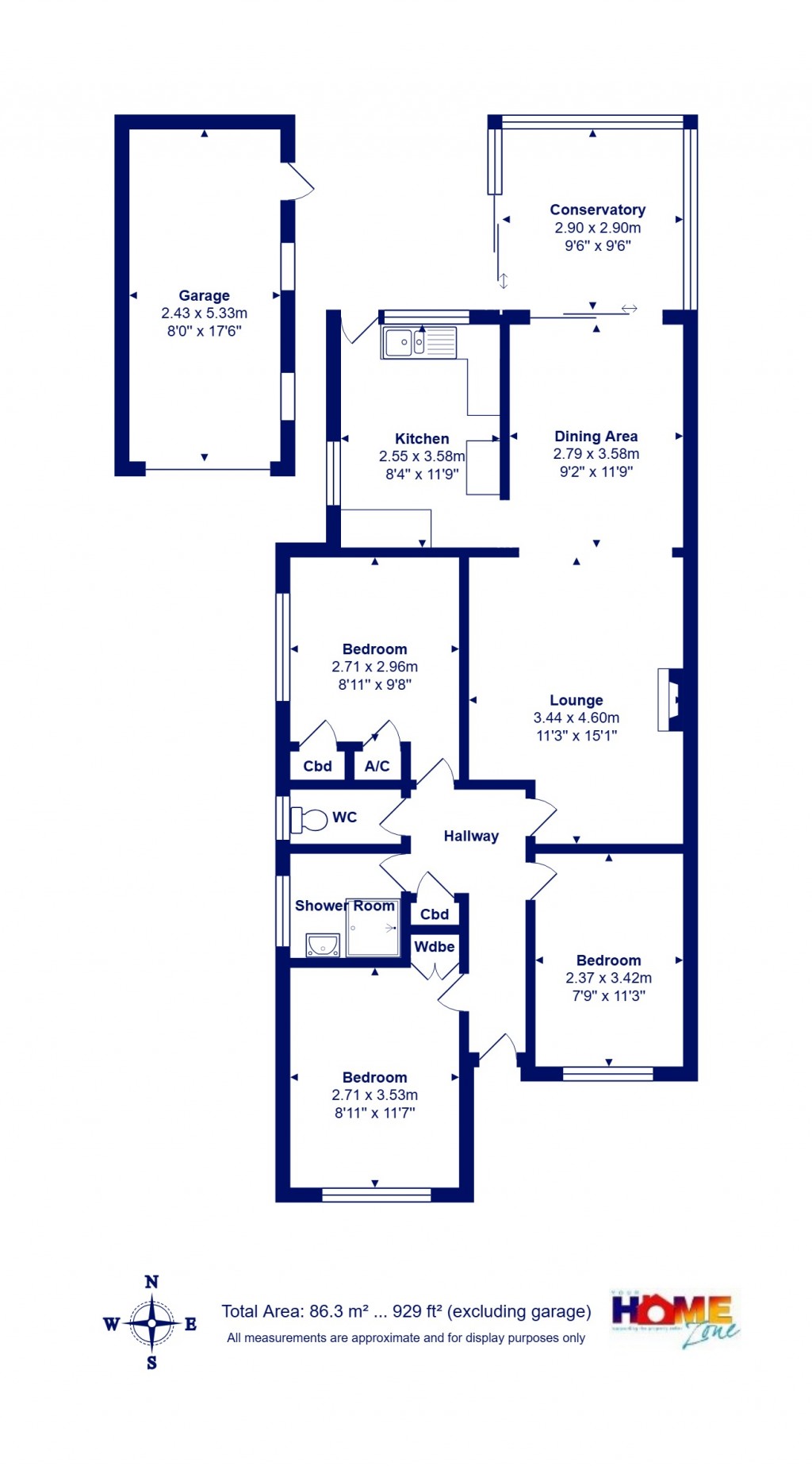 Floorplans For Highcliffe On Sea, Christchurch, Dorset