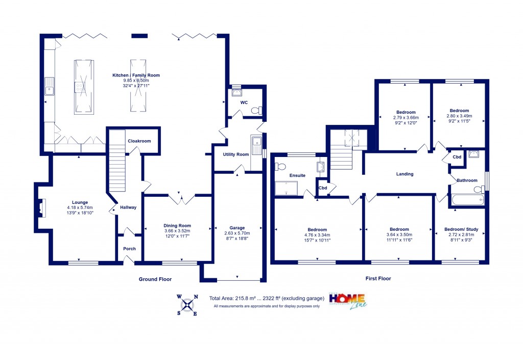 Floorplans For Friars Cliff, Christchurch, Dorset