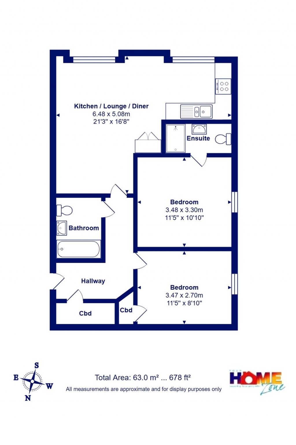 Floorplans For Highcliffe On Sea, Christchurch, Dorset