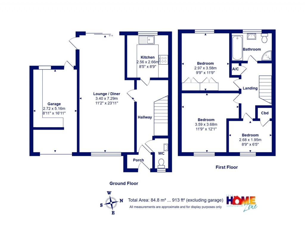 Floorplans For Highcliffe On Sea, Christchurch, Dorset