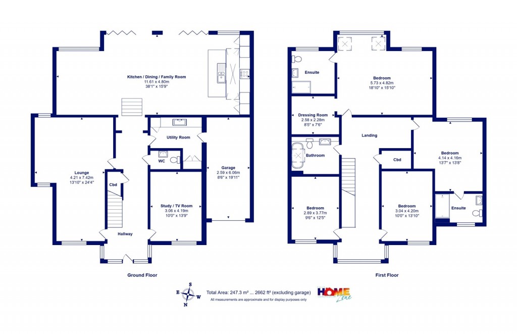 Floorplans For Highcliffe On Sea, Christchurch, Dorset