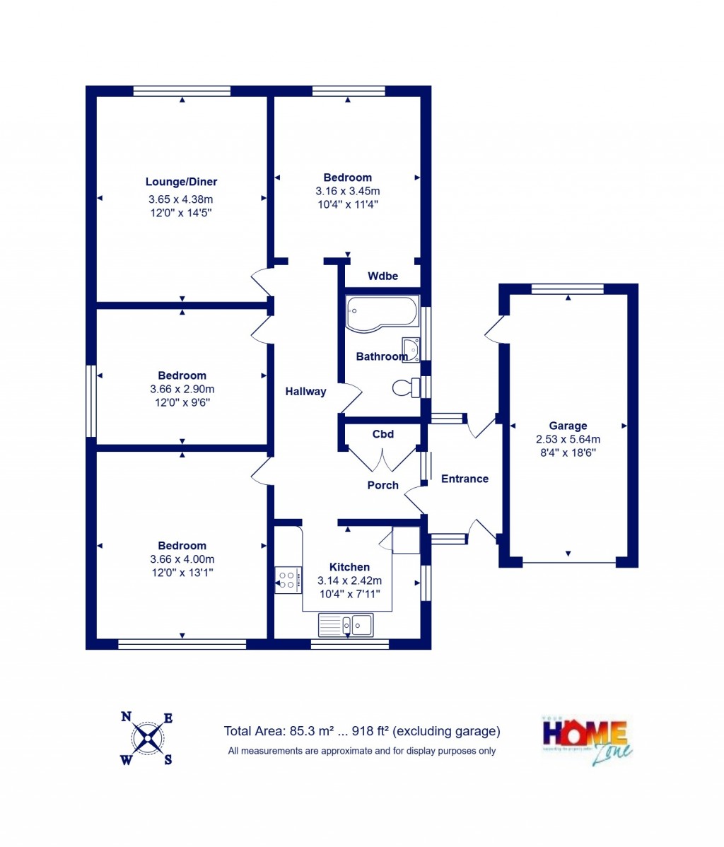 Floorplans For Highcliffe On Sea, Christchurch, Dorset