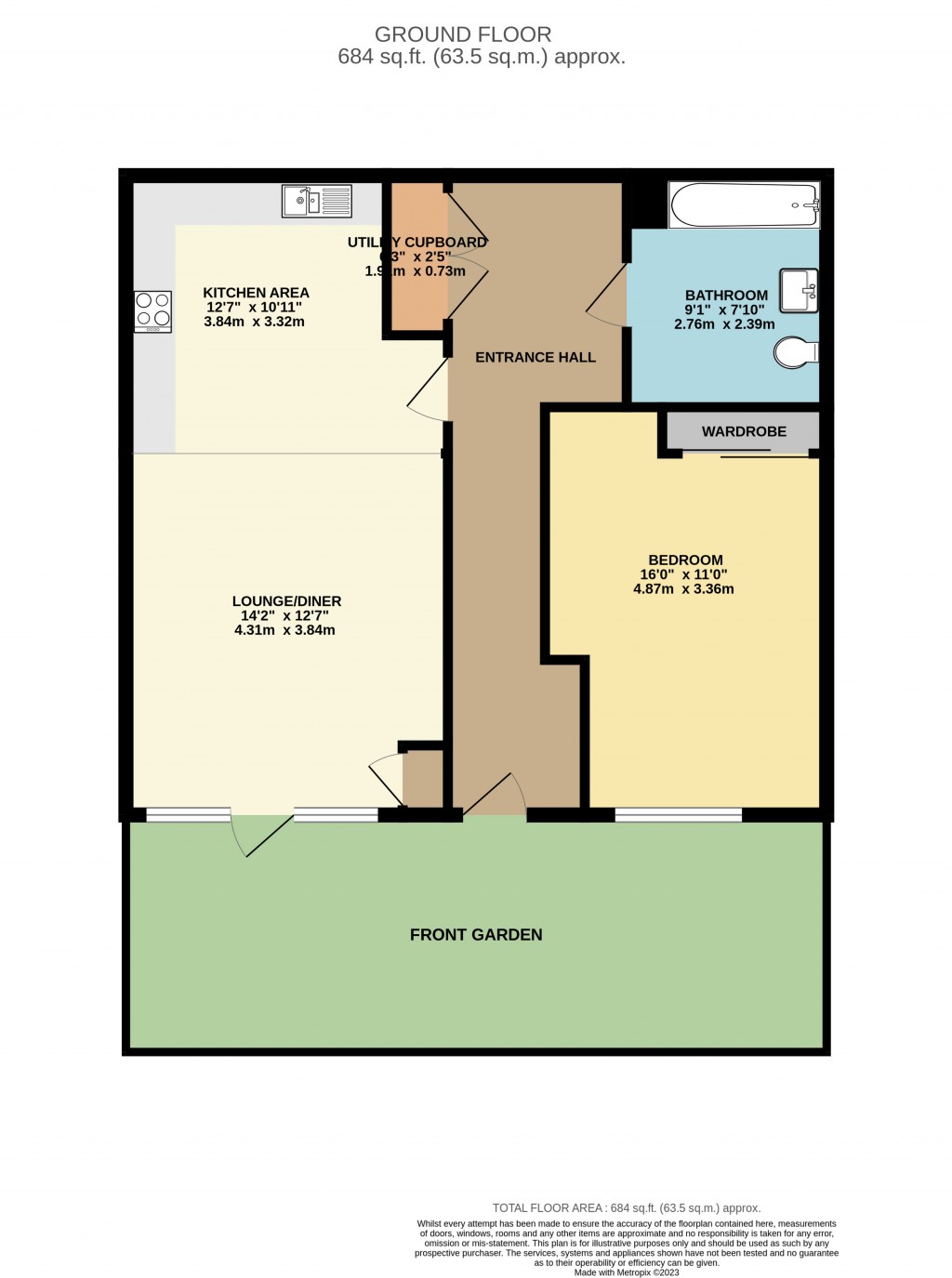 Floorplans For Gubbins Lane, 63 Gubbins Lane, Harold Wood, Romford