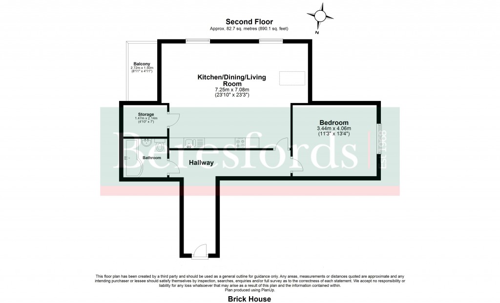 Floorplans For Faringdon Avenue, 1A Faringdon Avenue, Romford