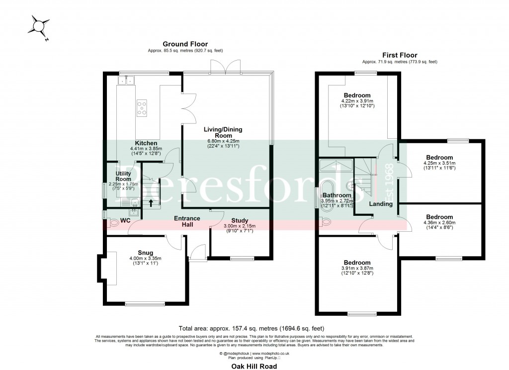 Floorplans For Stapleford Abbotts, Romford, Essex