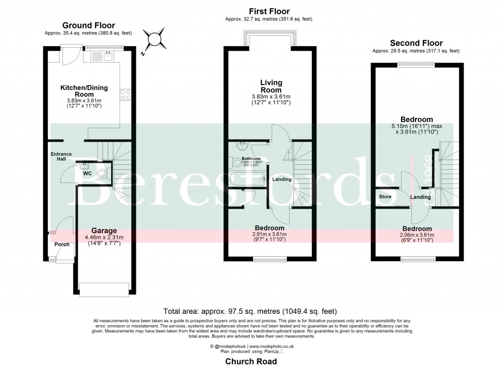 Floorplans For Harold Wood, Romford