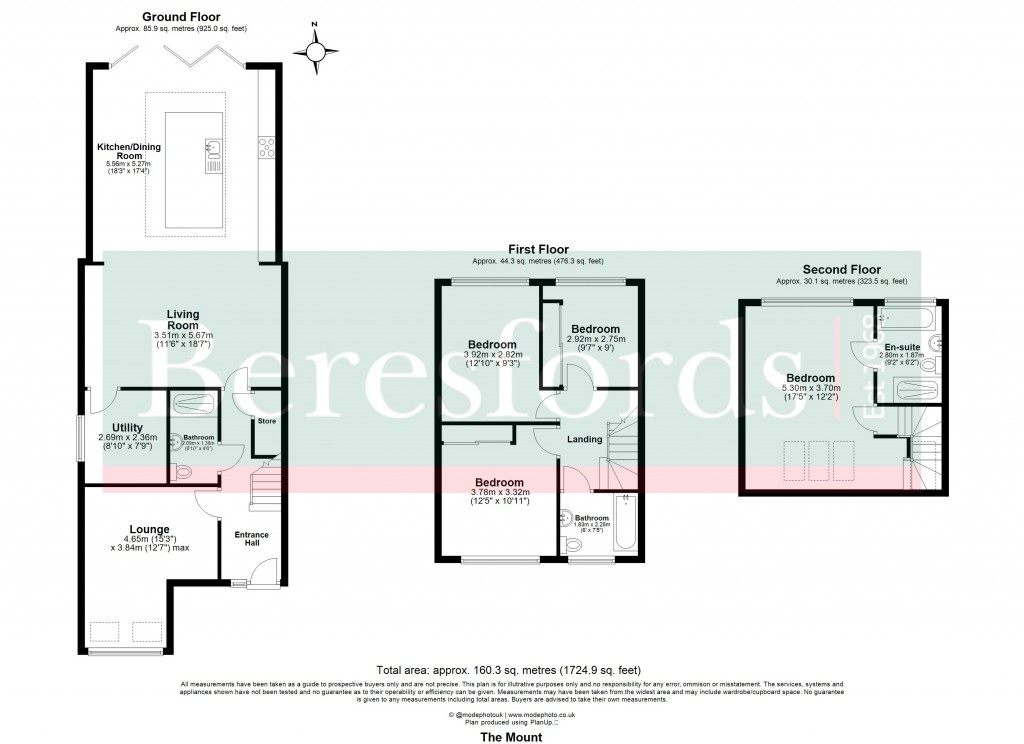 Floorplans For The Mount, Romford, Essex