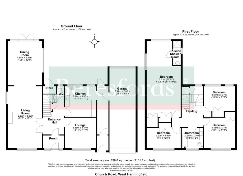Floorplans For West Hanningfield, Chelmsford, Essex