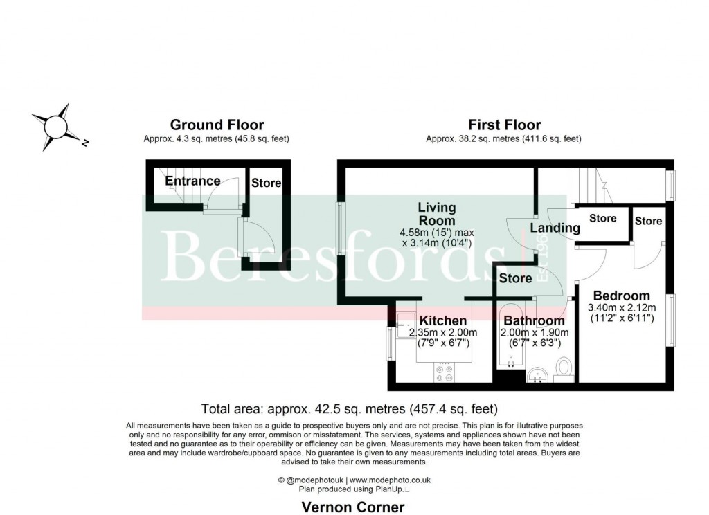 Floorplans For Back Lane, Stock, Essex