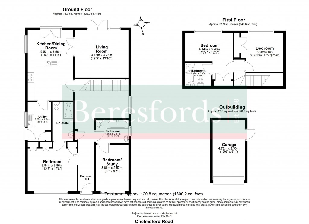 Floorplans For Chelmsford Road, Blackmore, Essex