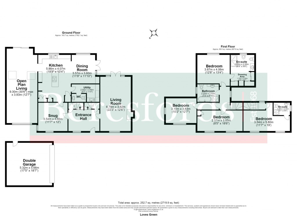 Floorplans For Highwood, Chelmsford, Essex
