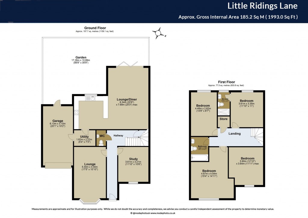 Floorplans For Ingatestone, Essex
