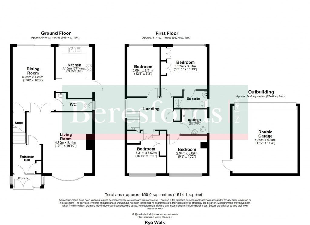 Floorplans For Ingatestone, Essex