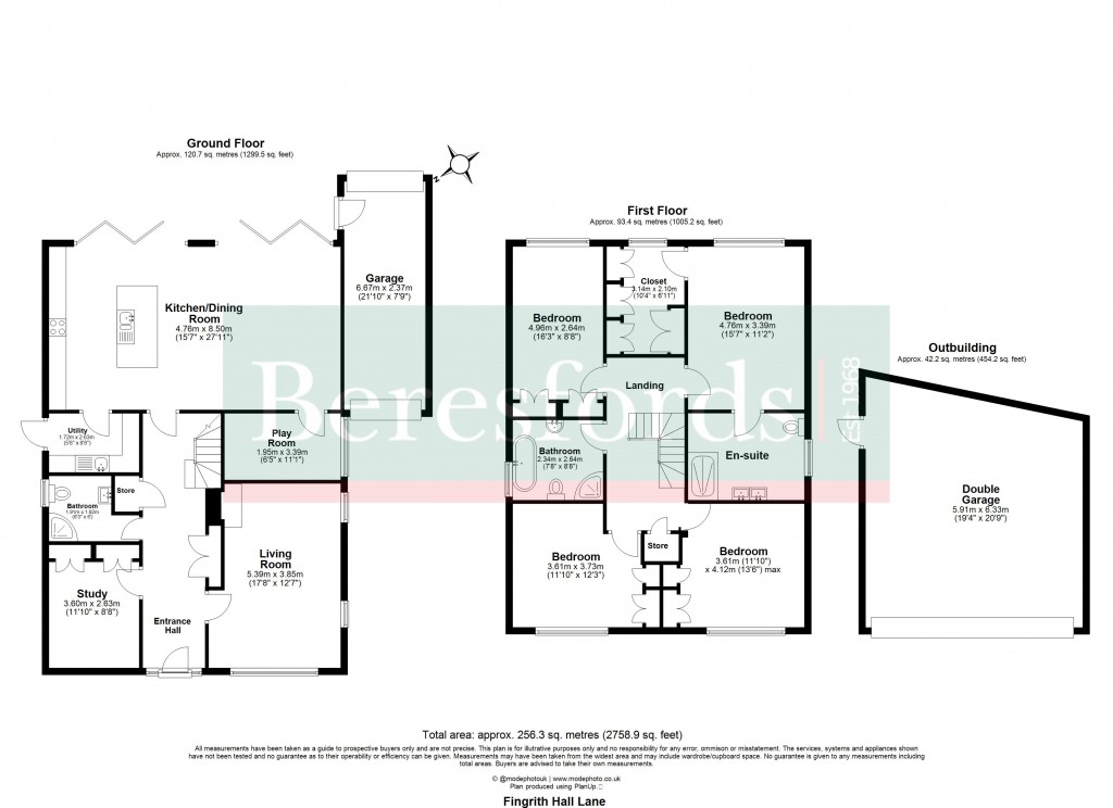Floorplans For Blackmore, Ingatestone, Essex