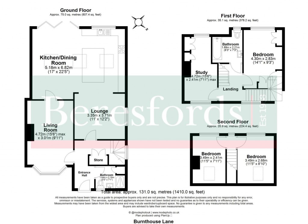 Floorplans For Ingatestone, Essex
