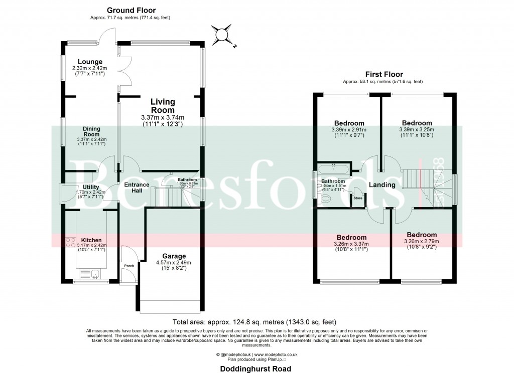 Floorplans For Doddinghurst, Brentwood, Essex