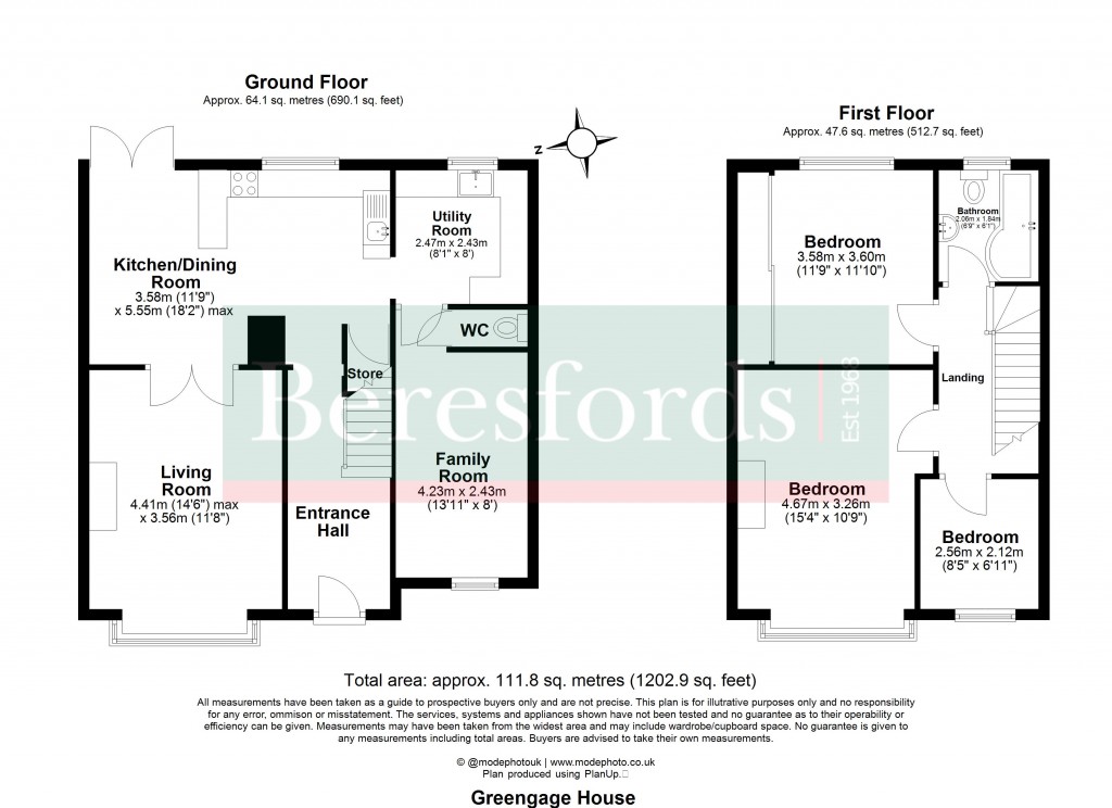 Floorplans For Ingatestone, Essex