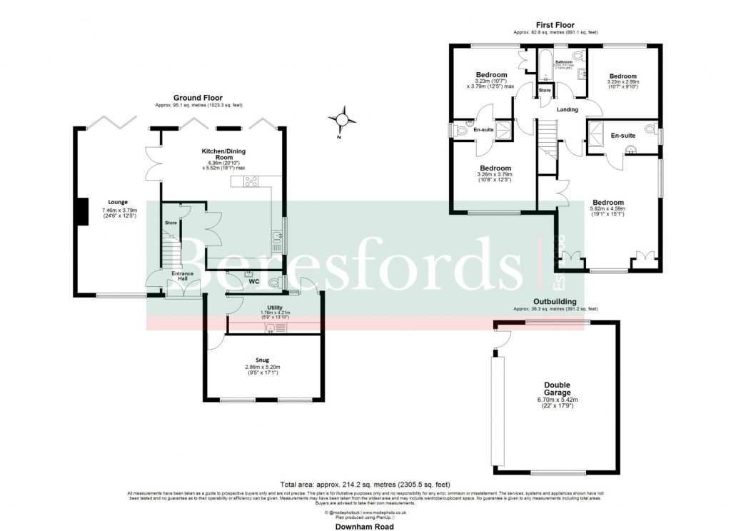Floorplans For Downham, Billericay, Essex