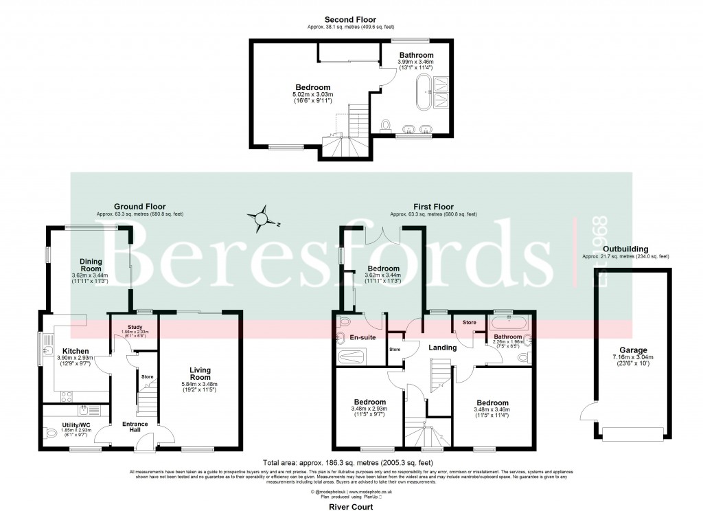 Floorplans For Mountnessing, Brentwood, Essex