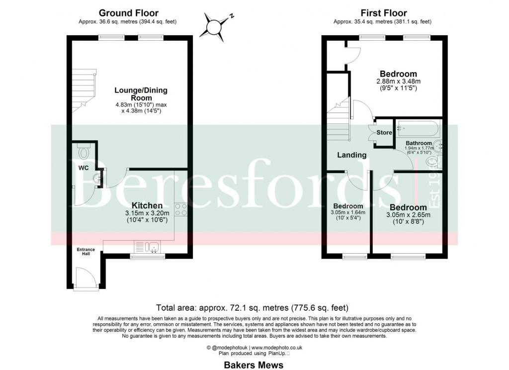 Floorplans For Ingatestone, Essex