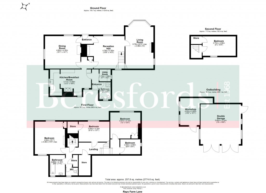 Floorplans For Ingatestone, Essex