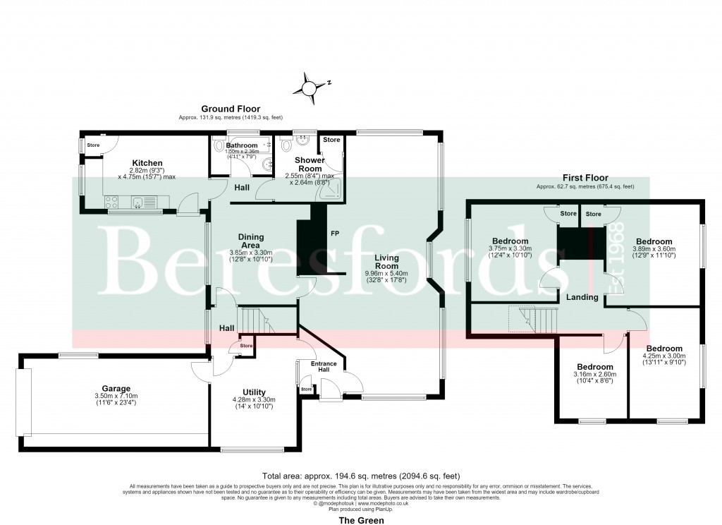 Floorplans For Blackmore, Ingatestone, Essex