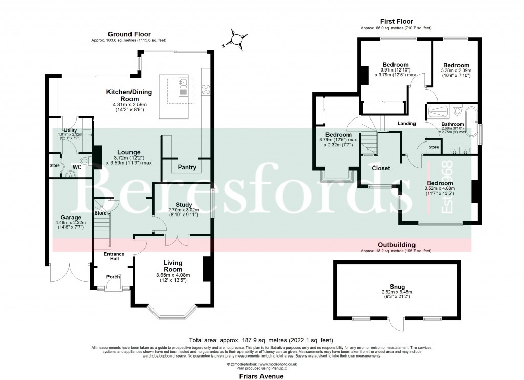 Floorplans For Shenfield, Brentwood, Essex