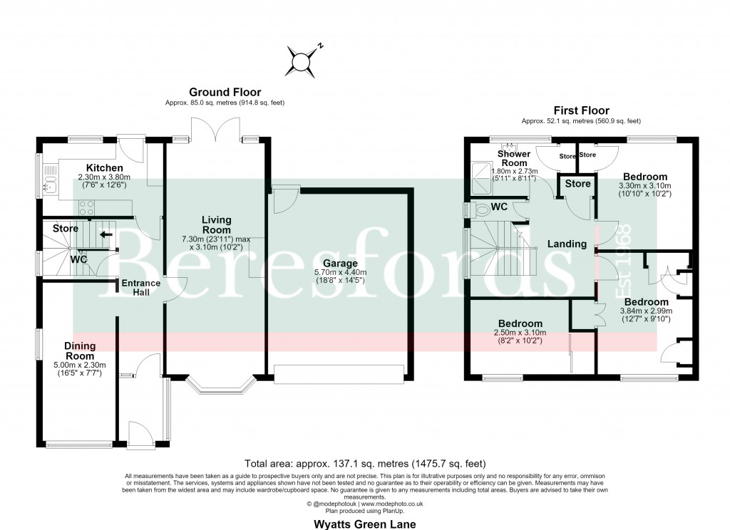 Floorplans For Wyatts Green, Brentwood, Essex