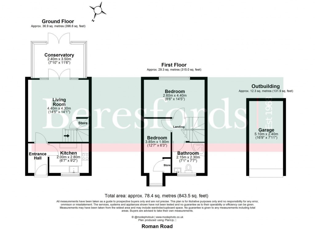 Floorplans For Mountnessing, Brentwood, Essex