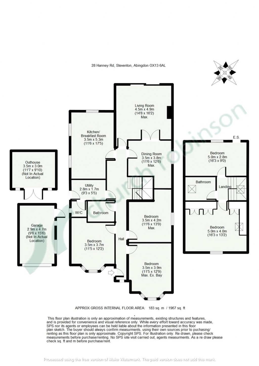 Floorplans For Hanney Road, Steventon, Abingdon, OX13
