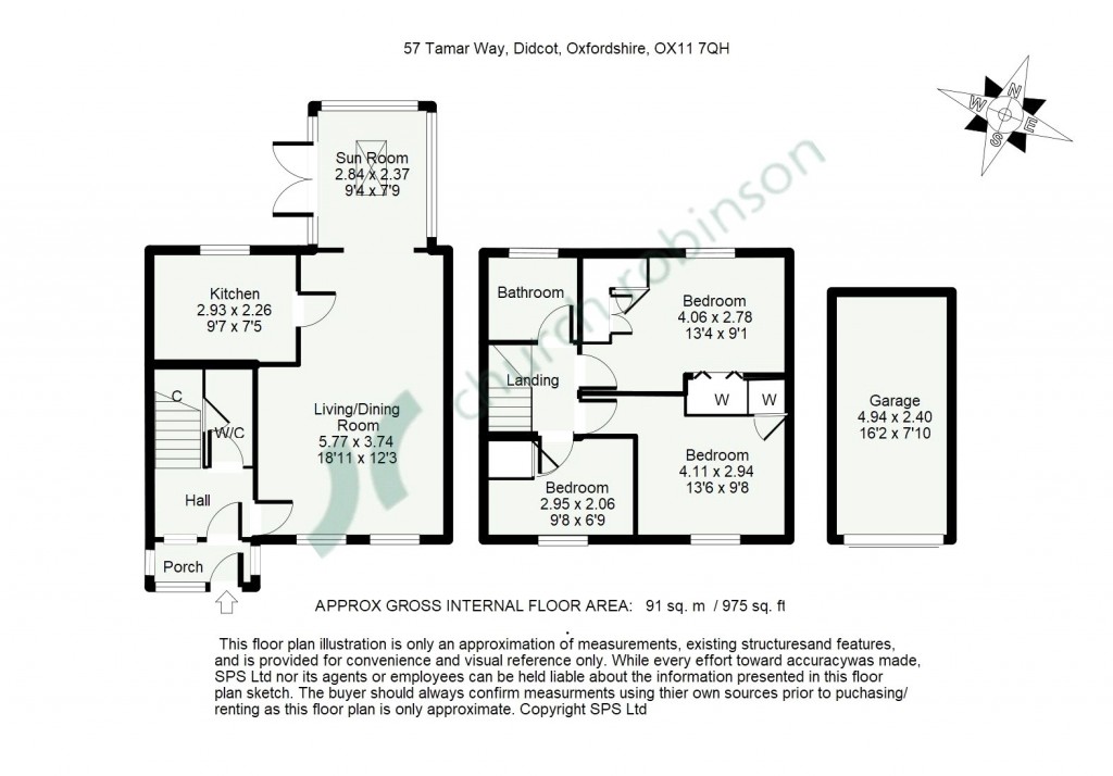 Floorplans For Tamar Way, Didcot, Oxfordshire, OX11