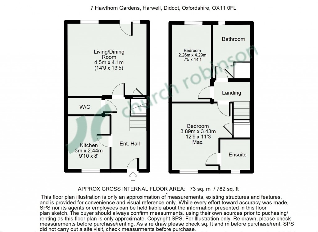 Floorplans For Hawthorn Gardens, Harwell, Didcot, Oxfordshire, OX11