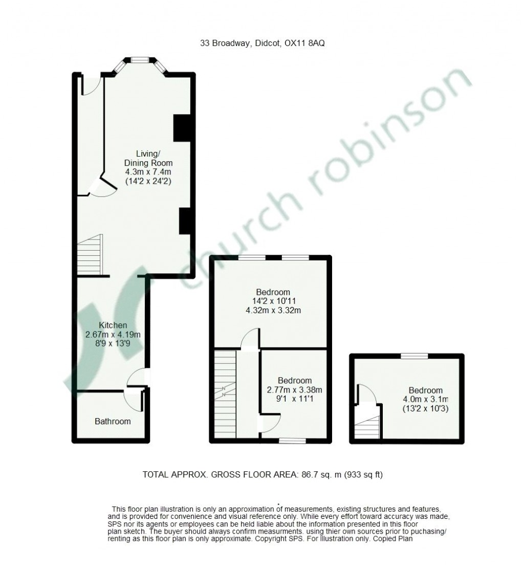 Floorplans For Broadway, Didcot, Oxfordshire, OX11