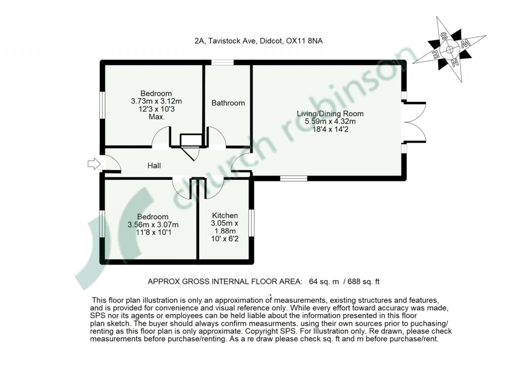 Floorplans For Tavistock Avenue, Didcot, Oxfordshire, OX11