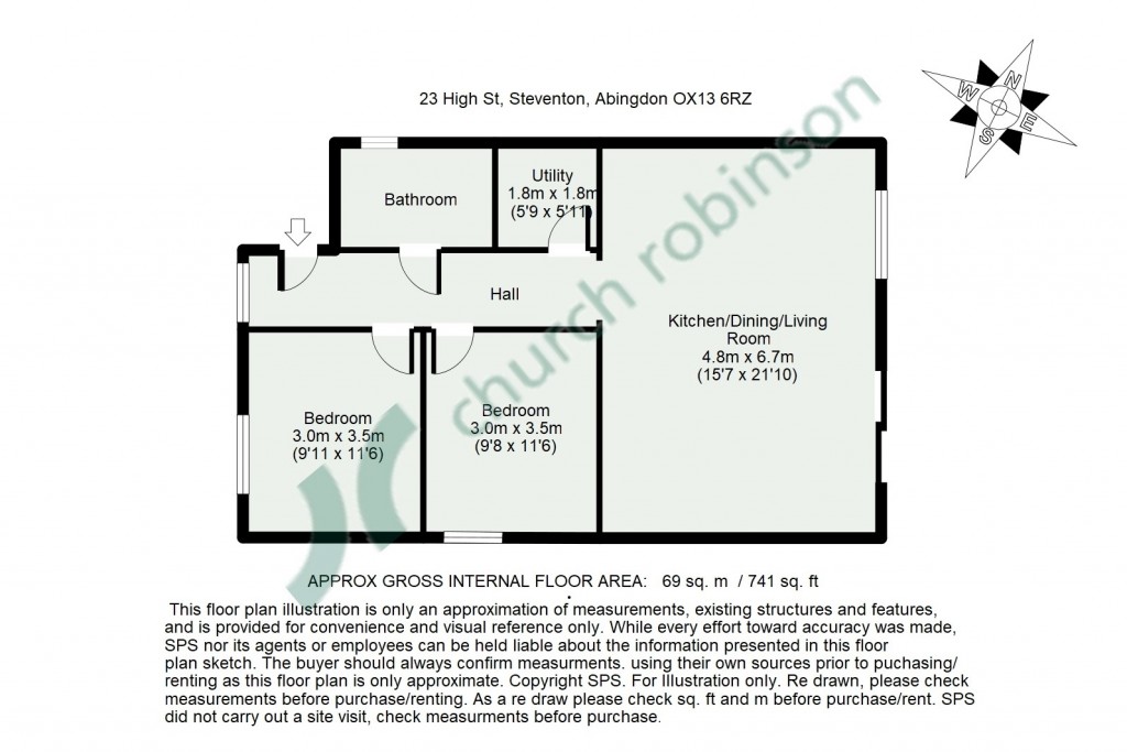 Floorplans For High Street, Steventon, Abingdon, Oxfordshire, OX13