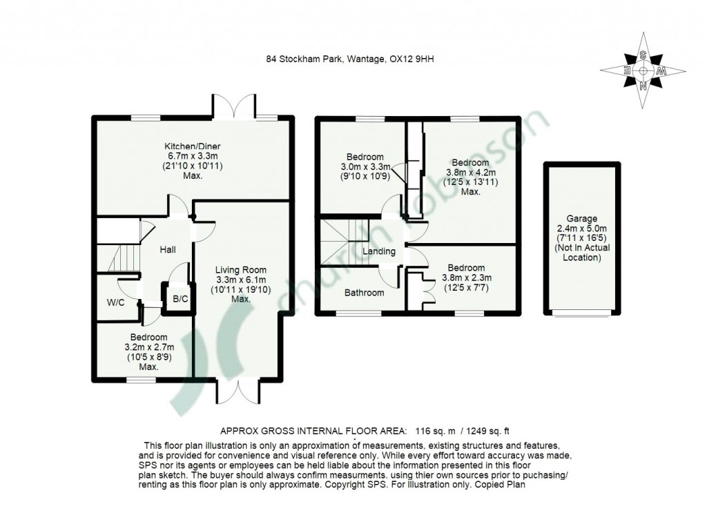 Floorplans For Stockham Park, Wantage, Oxfordshire, OX12