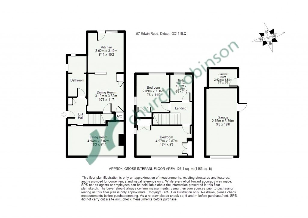 Floorplans For Edwin Road, Didcot, Oxfordshire, OX11