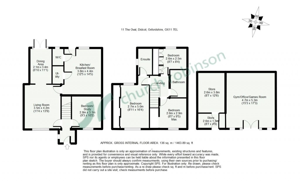 Floorplans For The Oval, Didcot, Oxfordshire, OX11