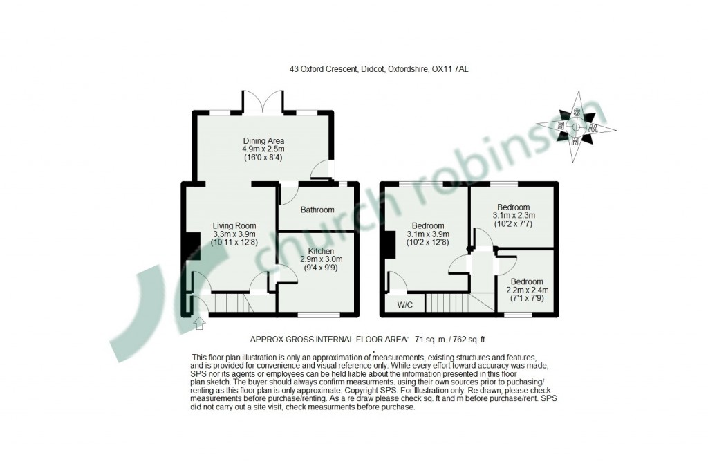 Floorplans For Oxford Crescent, Didcot, Oxfordshire, OX11