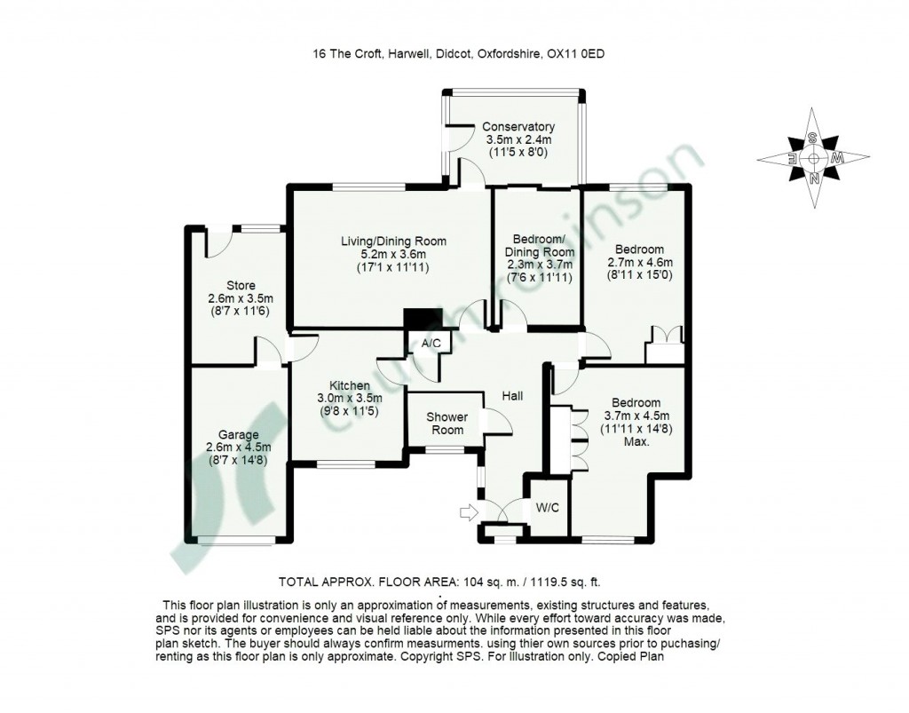 Floorplans For The Croft, Harwell, Didcot, Oxfordshire, OX11