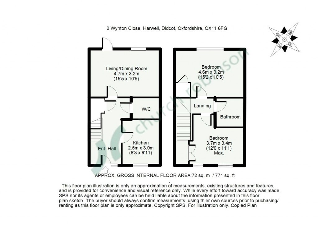 Floorplans For Wynton Close, Harwell, Didcot, Oxfordshire, OX11