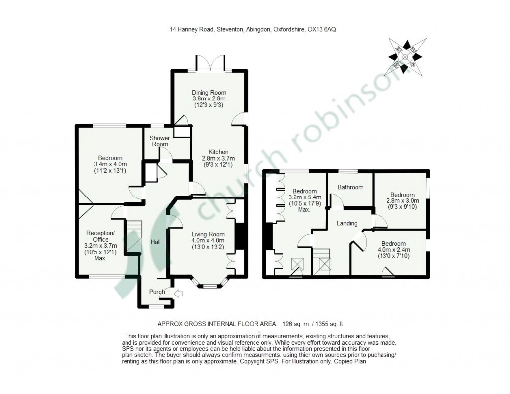 Floorplans For Hanney Road, Steventon, Abingdon, Oxfordshire, OX13