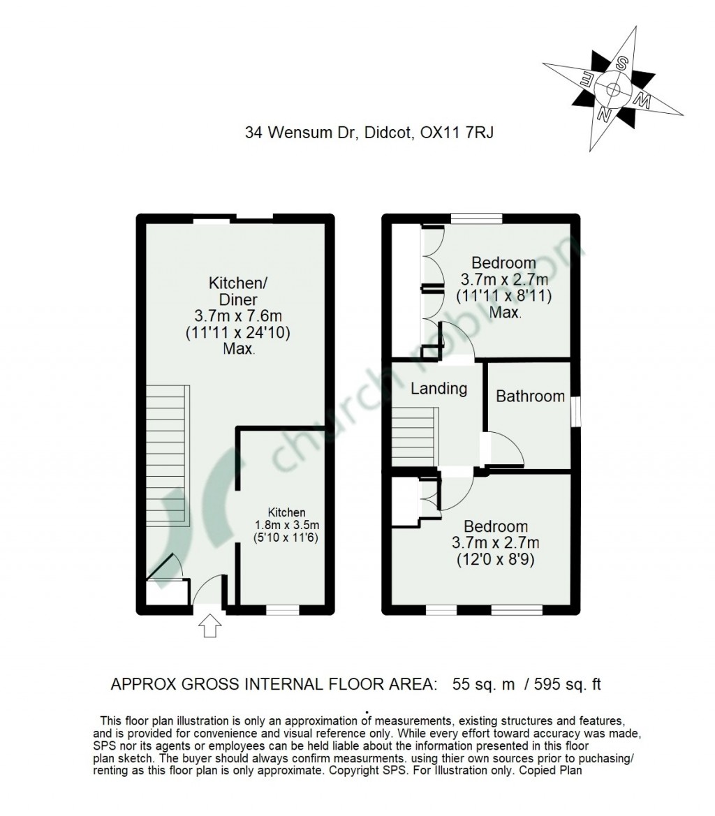 Floorplans For Wensum Drive, Didcot, Oxfordshire, OX11